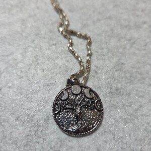 Tree of life necklace, moon and sun